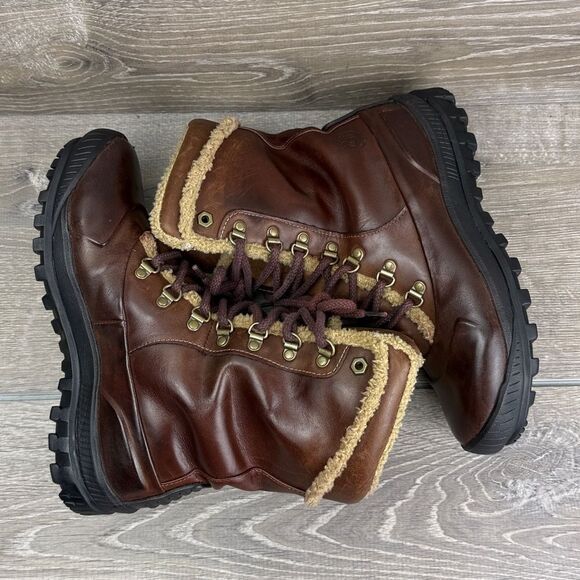 Timberland Mount Holly Women’s Sz 7M Waterproof Brown Leather Mid Warm Boots - Picture 10 of 10